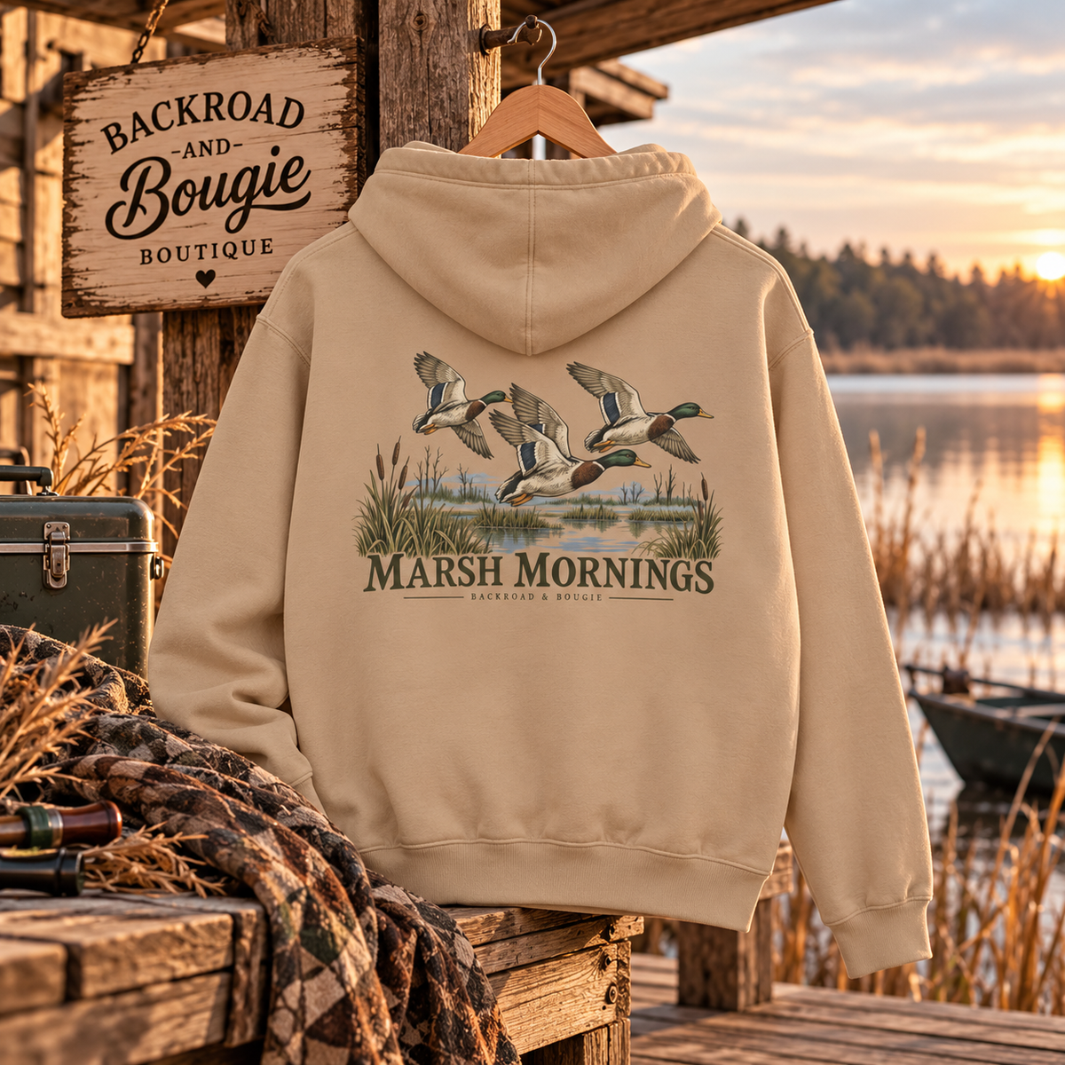 🦆 Marsh Mornings Mallard Hoodie