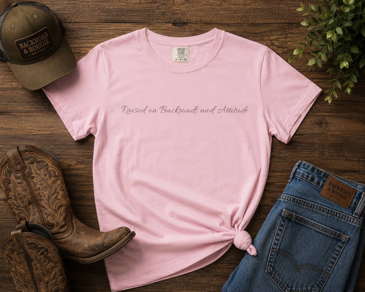 Raised on Back Roads & Attitude Tee