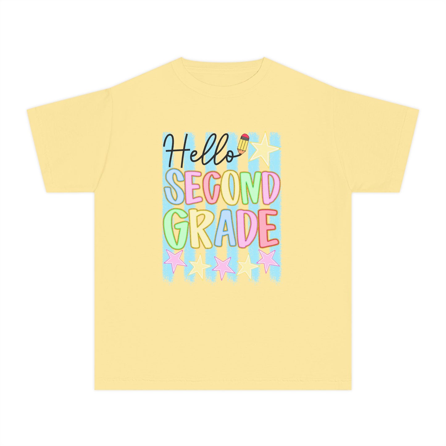 🌟📚 Hello Second Grade! T-Shirt — Bright Back-to-School