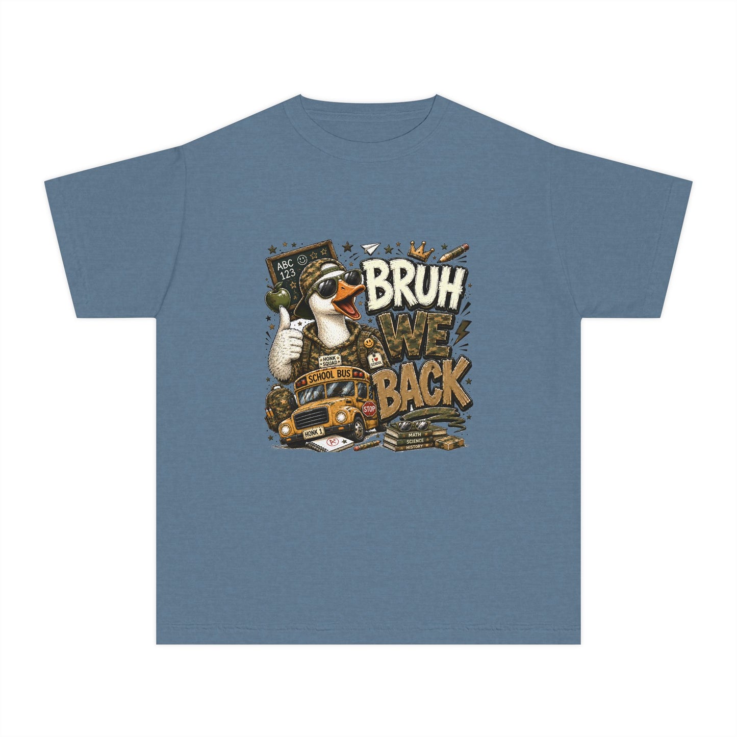 BRUH, WE BACK. 🚌🪿 Youth Tee