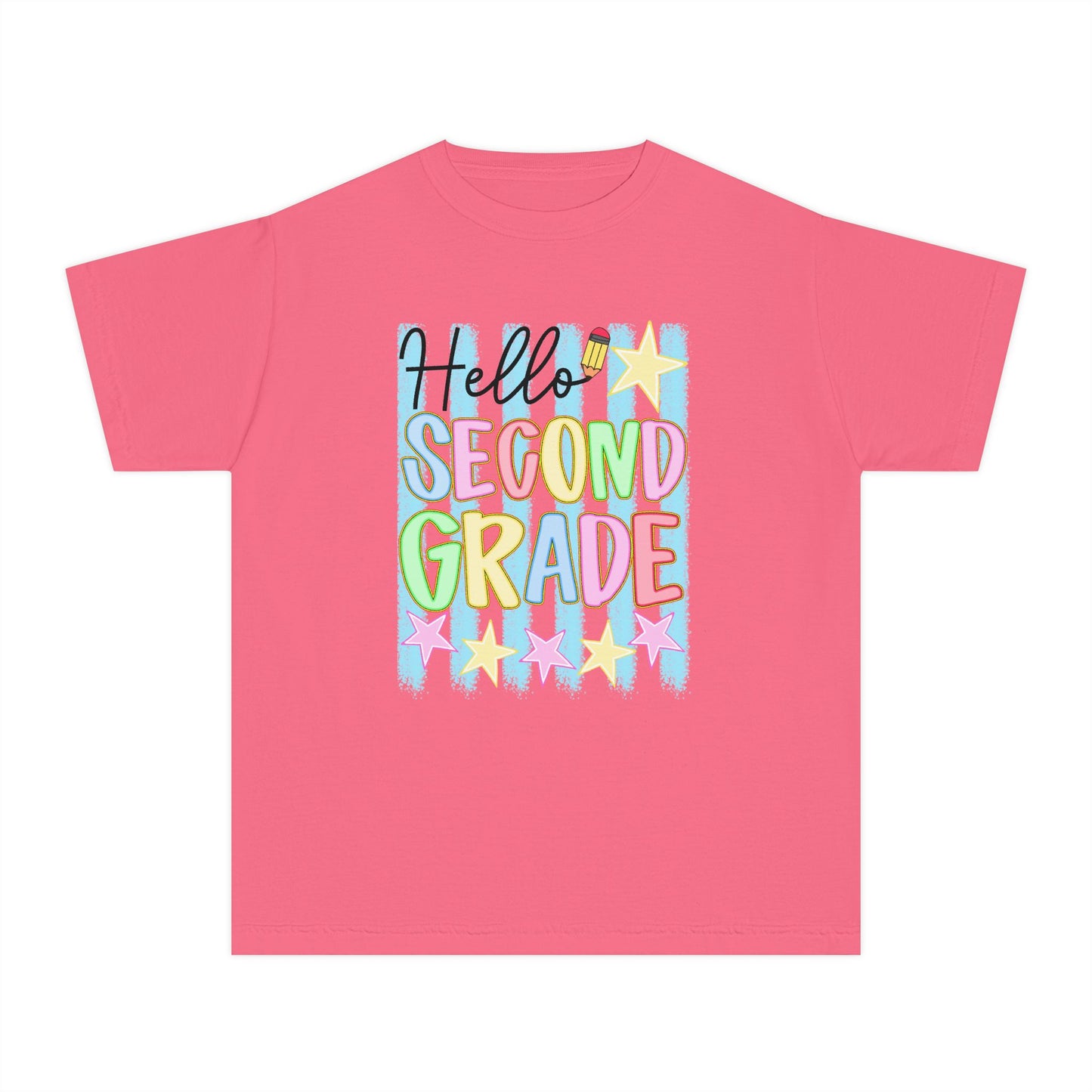 🌟📚 Hello Second Grade! T-Shirt — Bright Back-to-School