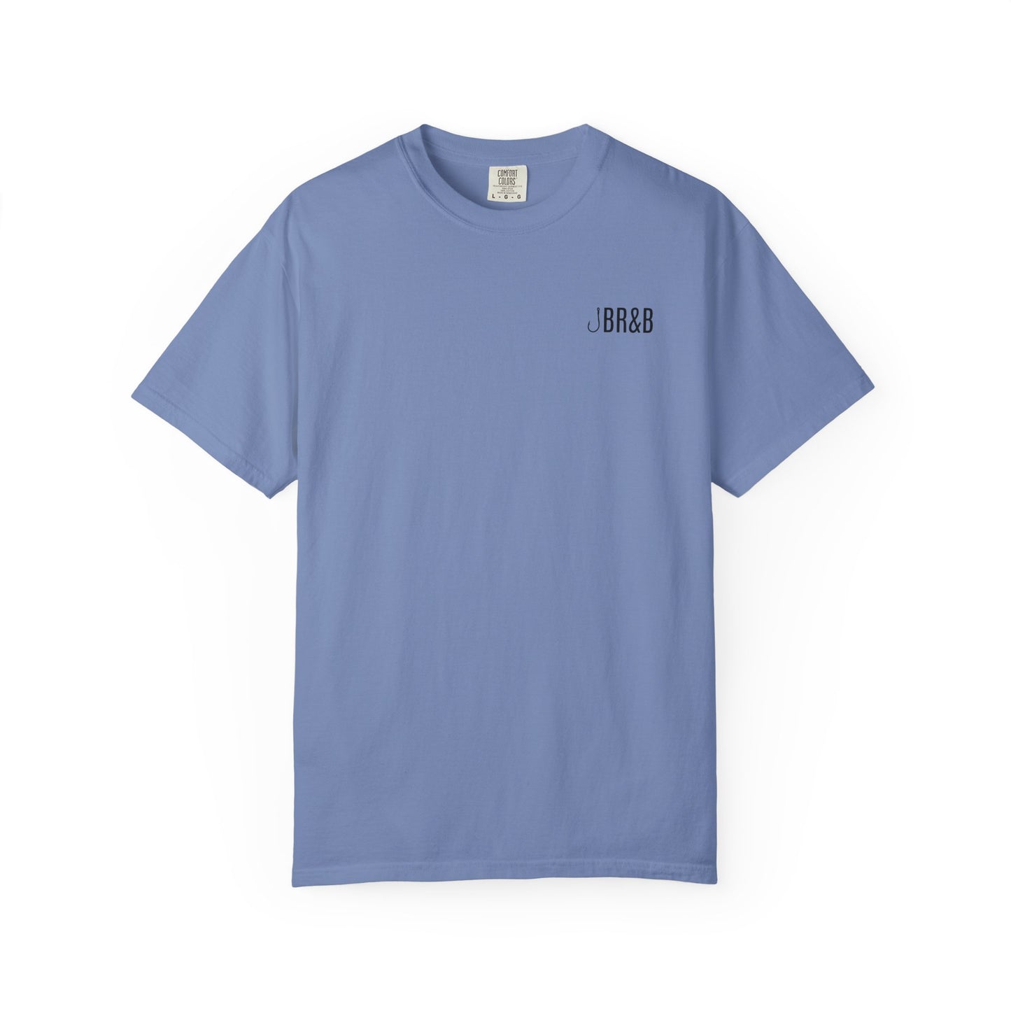 Trout Fishing Graphic T‑Shirt — Vintage Fly Rod & Hook Design