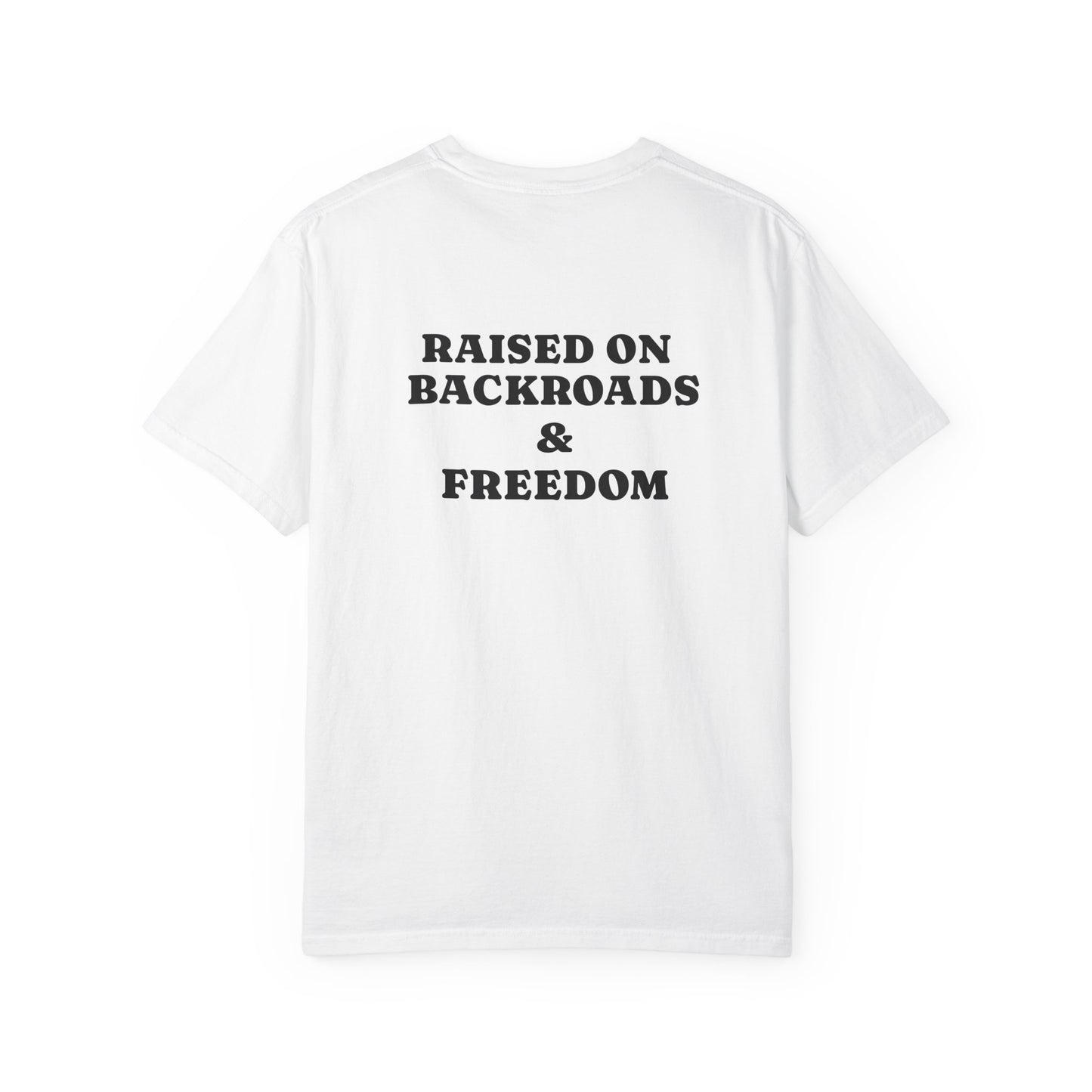 🇺🇸🤎 Raised On Backroads & Freedom Tee