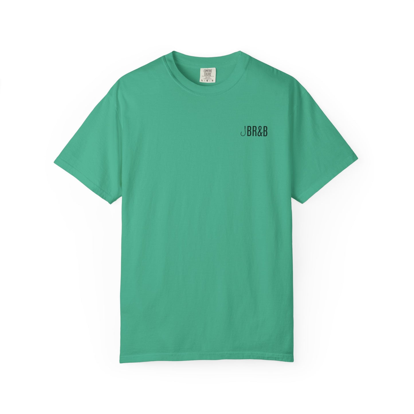 Trout Fishing Graphic T‑Shirt — Vintage Fly Rod & Hook Design