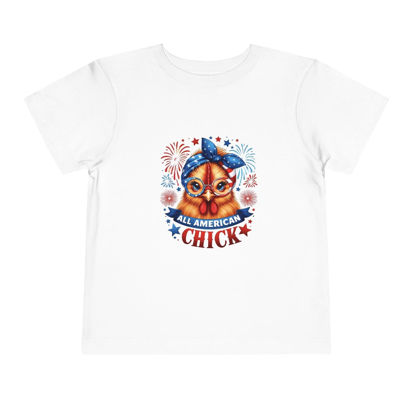 All America Chick Toddler Tee — Backroad & Bougie Little Girls' Shirt
