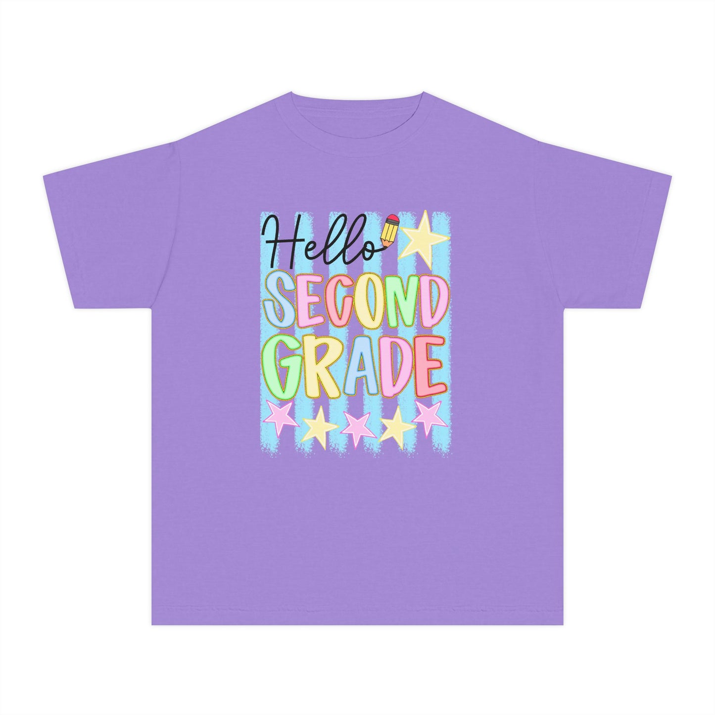 🌟📚 Hello Second Grade! T-Shirt — Bright Back-to-School