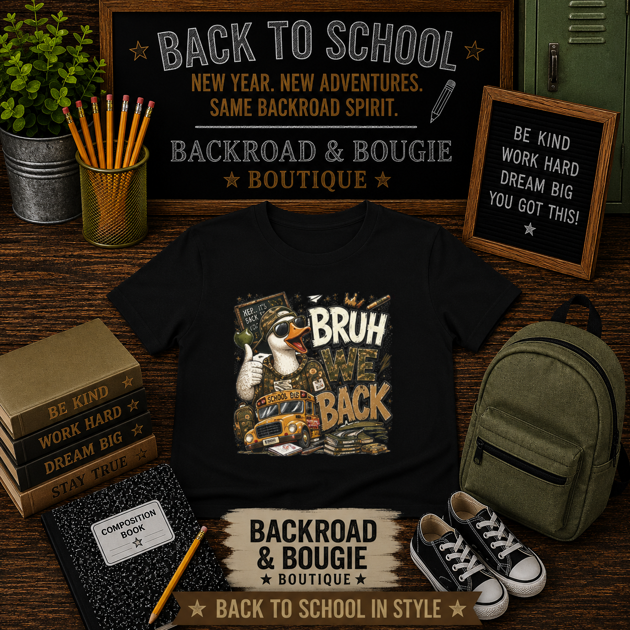 BRUH, WE BACK. 🚌🪿 Youth Tee