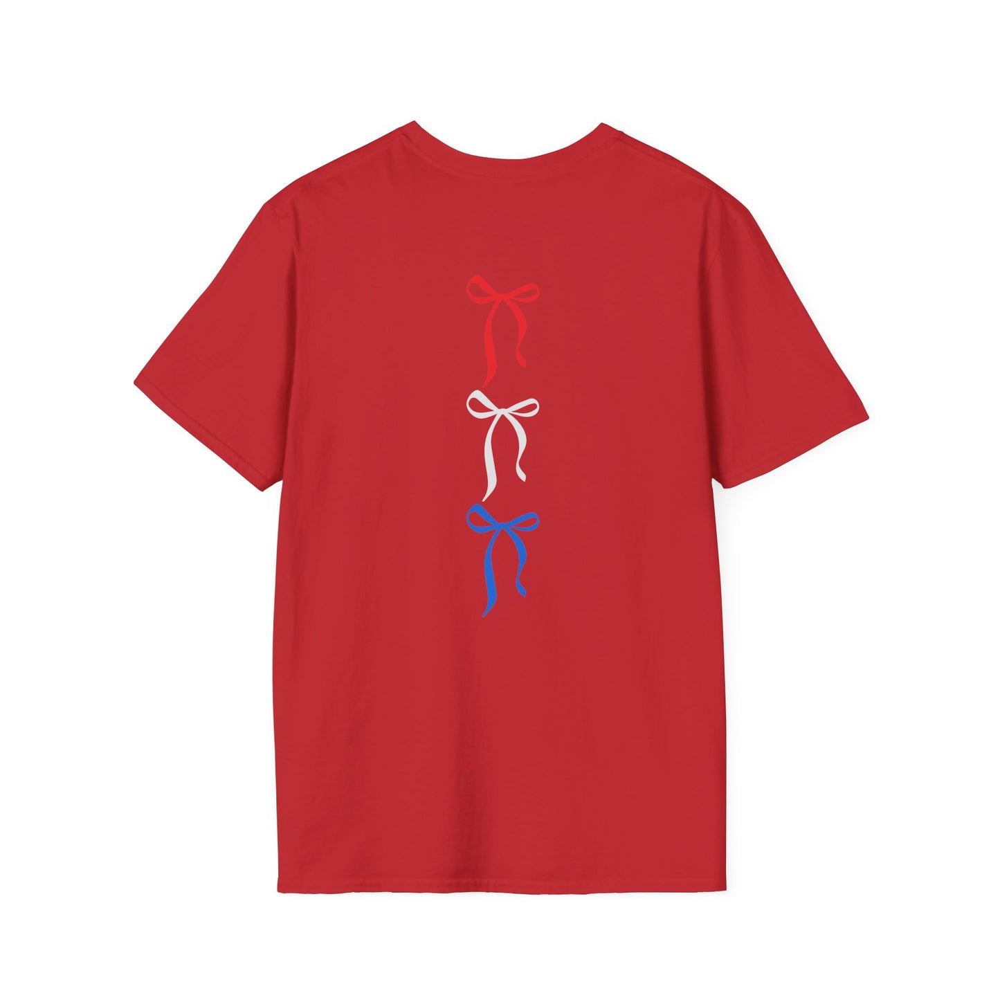 4th of July Red White & Blue Ribbon T-Shirt — Backroad & Bougie Boutique
