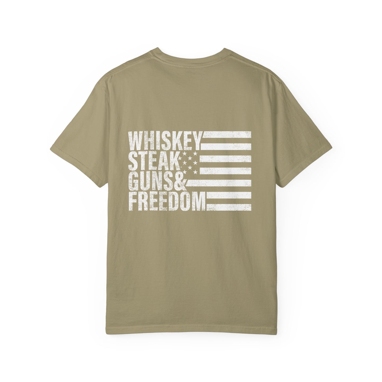 Whiskey, Steak, Guns & Freedom Men’s T-Shirt