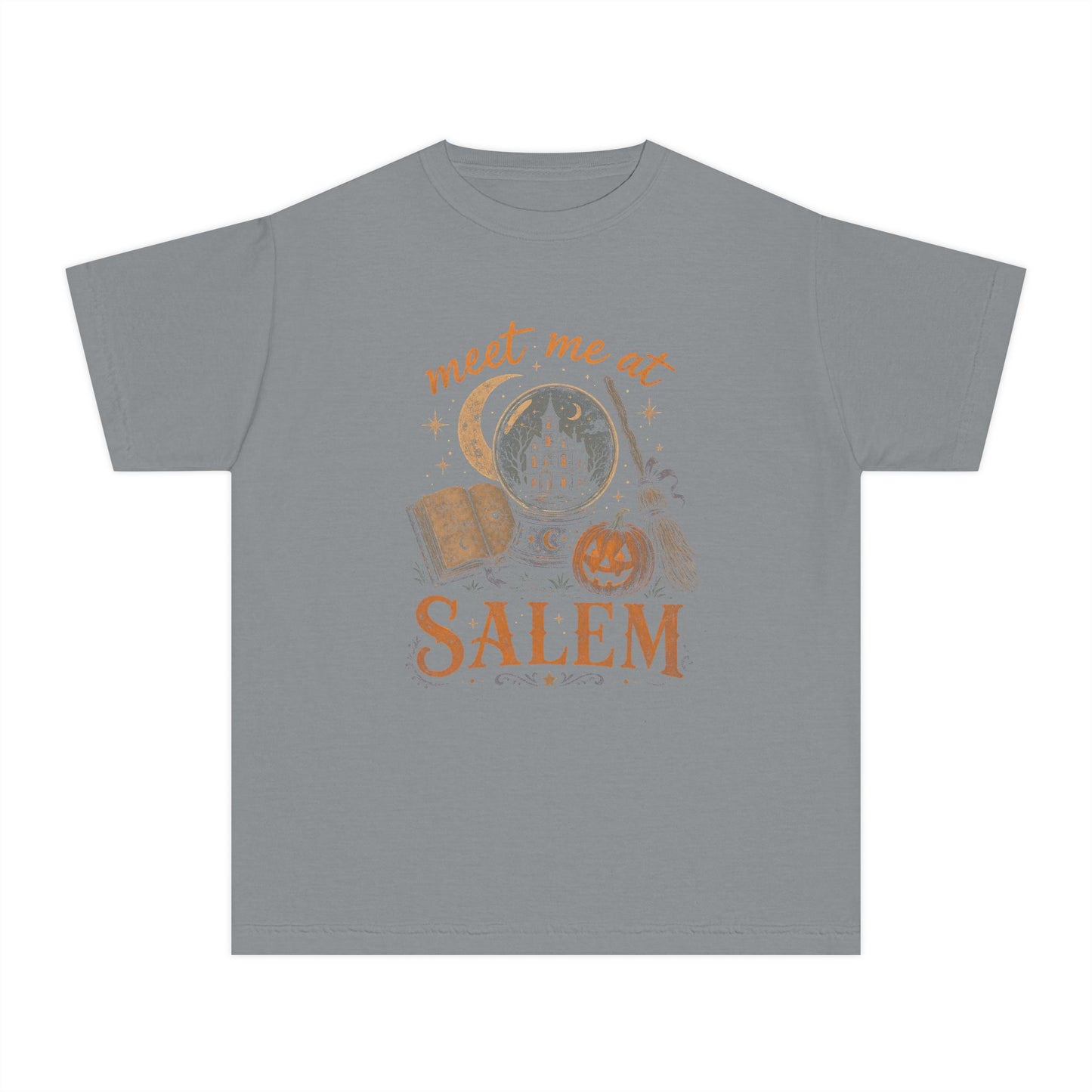 Salem Kids Tee — "Meet Me at Salem" Halloween Witchy Graphic