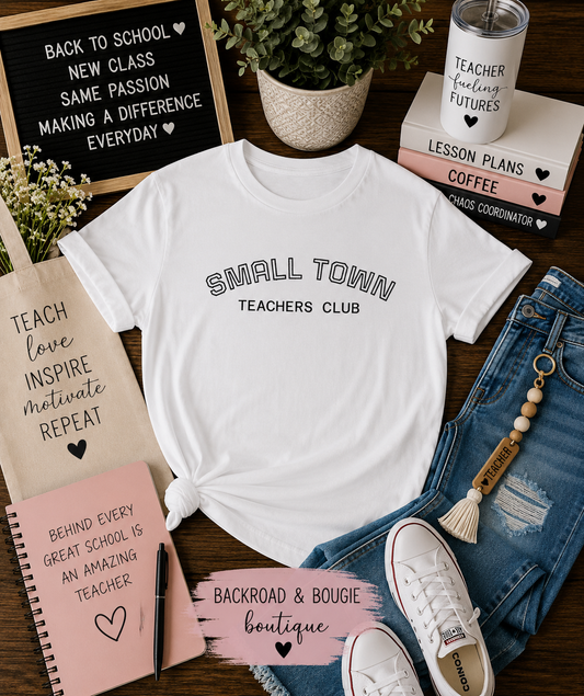 🍎🤎 Small Town Teachers Club T-Shirt