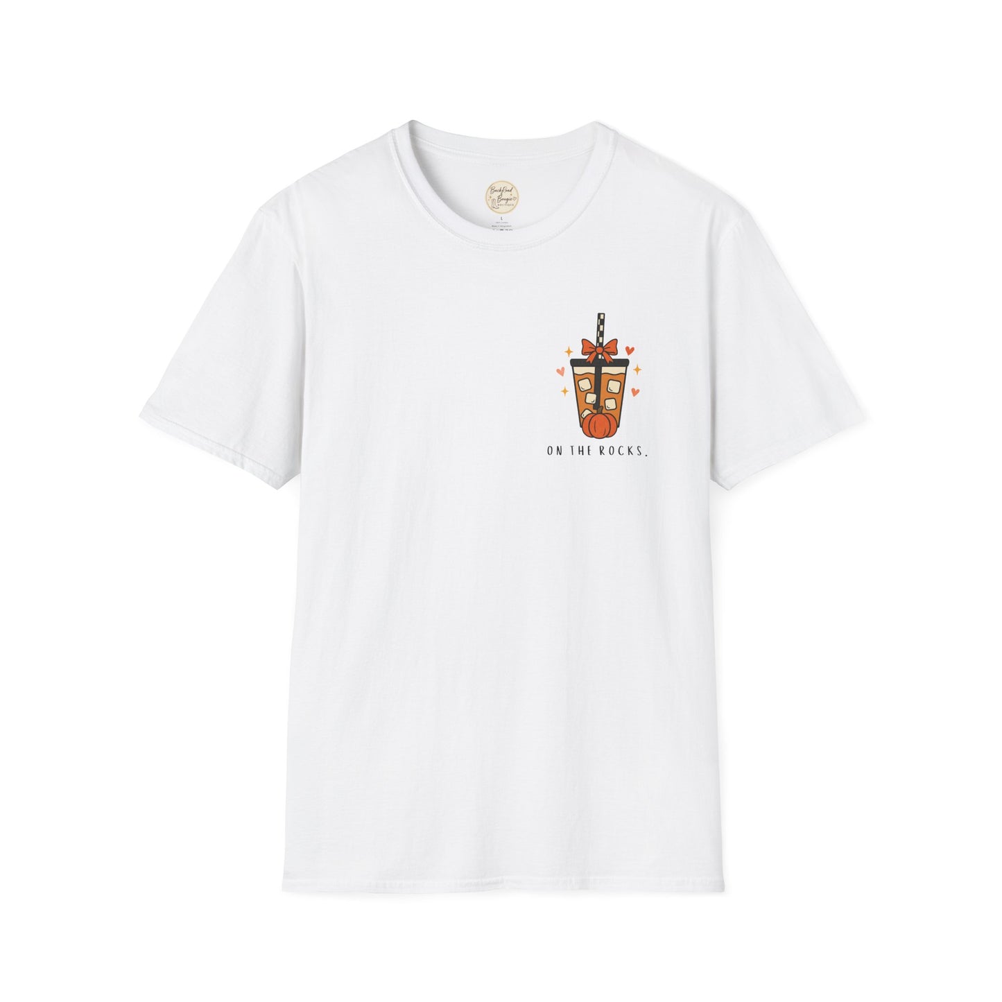 T-Shirt — "On the Rocks" Cocktail Chest Pocket Tee