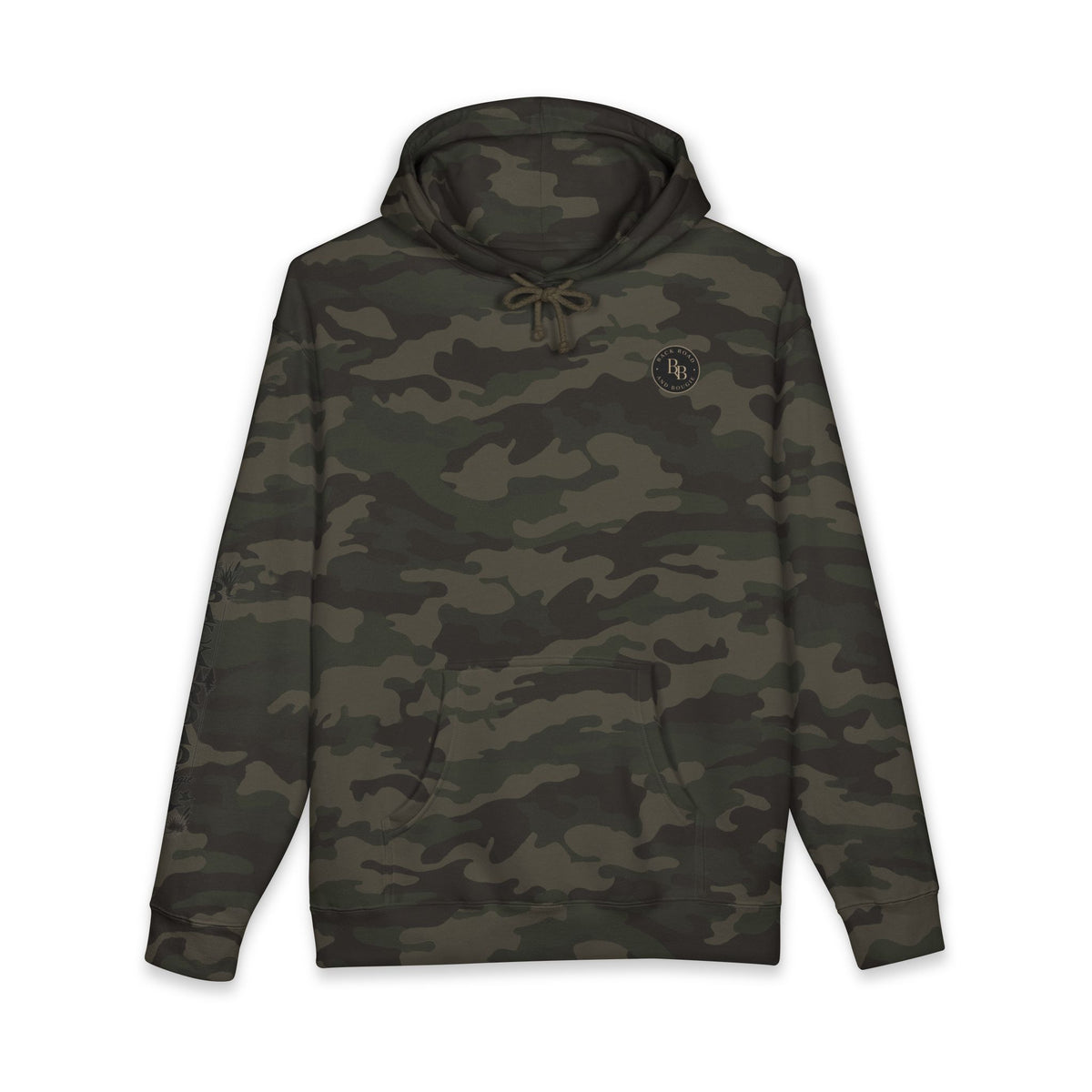 🌲 BackRoad & Bougie Camo Hoodie