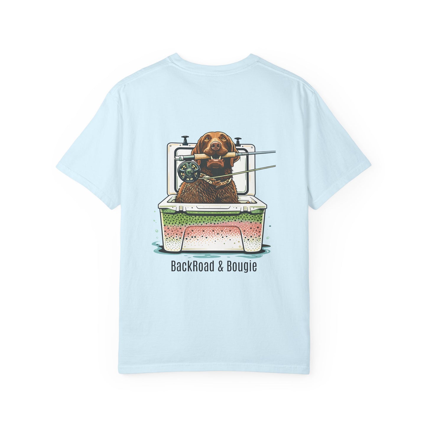 Dog & Fishing Pole Tee