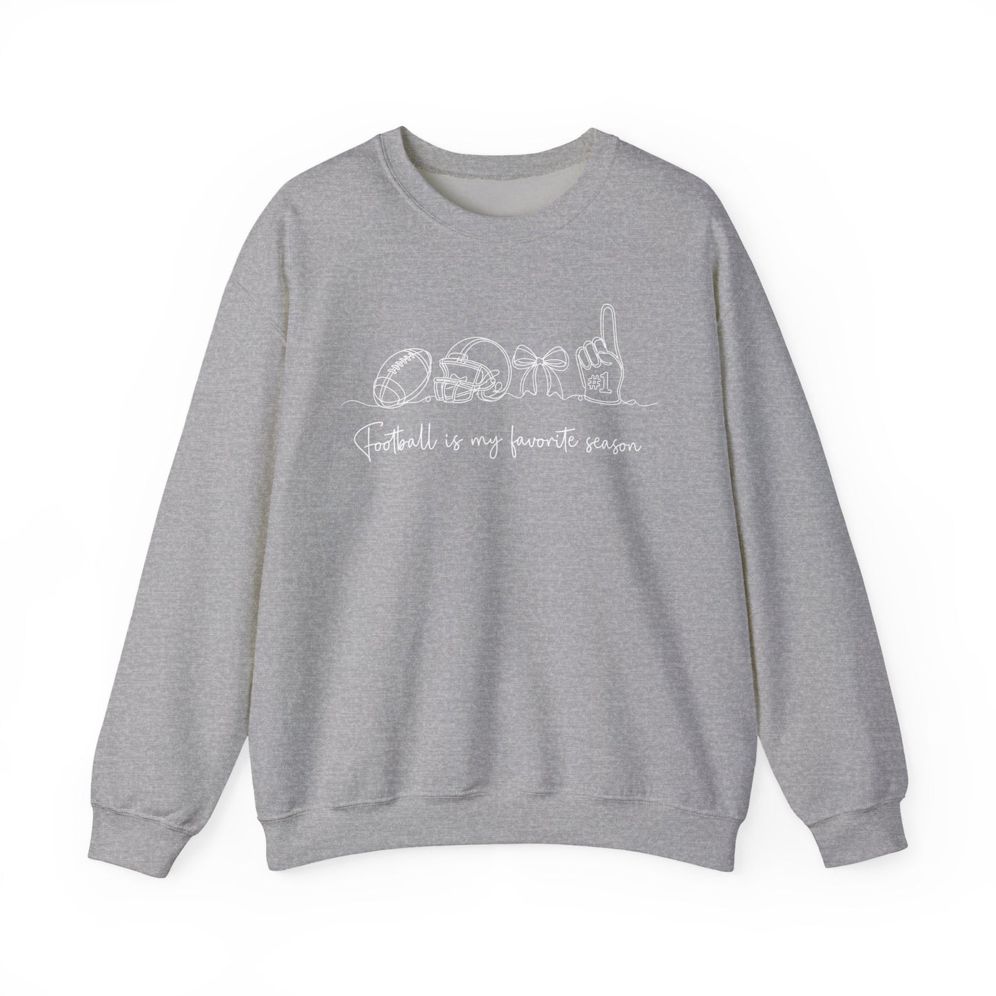 Football Is My Favorite Season Crewneck Sweatshirt
