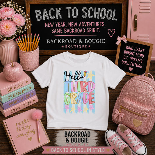 🌟📚 Hello Third Grade! -Youth tee