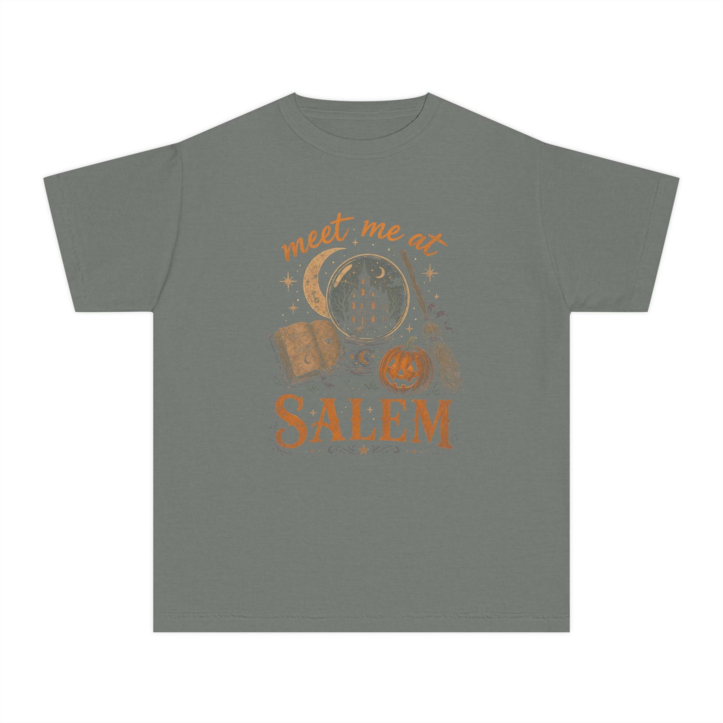 Salem Kids Tee — "Meet Me at Salem" Halloween Witchy Graphic
