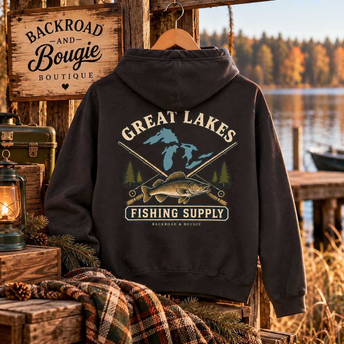 🎣 Great Lakes Fishing Supply Hoodie