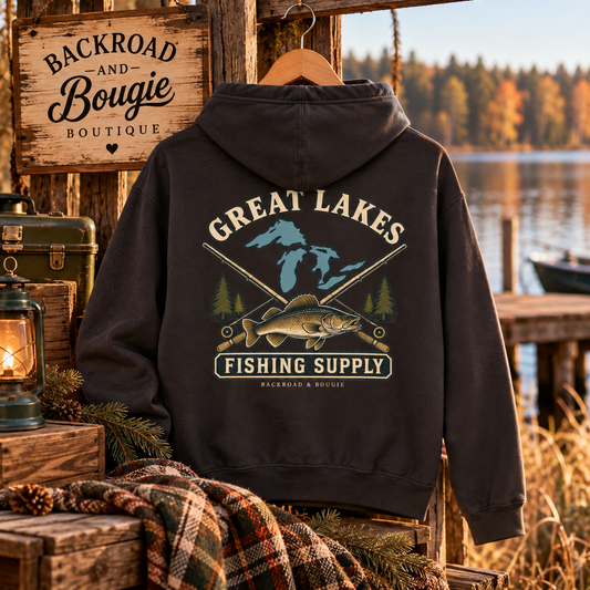 🎣 Great Lakes Fishing Supply Hoodie