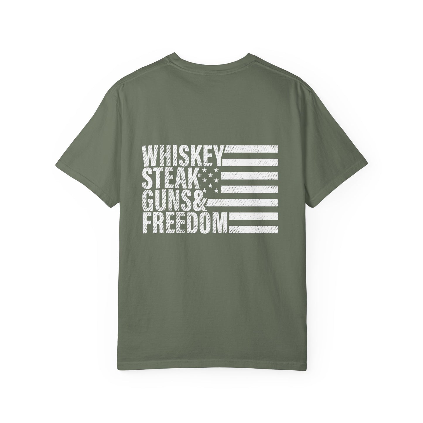 Whiskey, Steak, Guns & Freedom Men’s T-Shirt