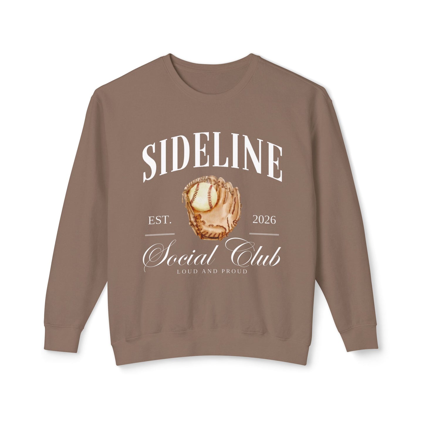⚾🤍 Baseball Sideline Social Club • 2026 Crewneck