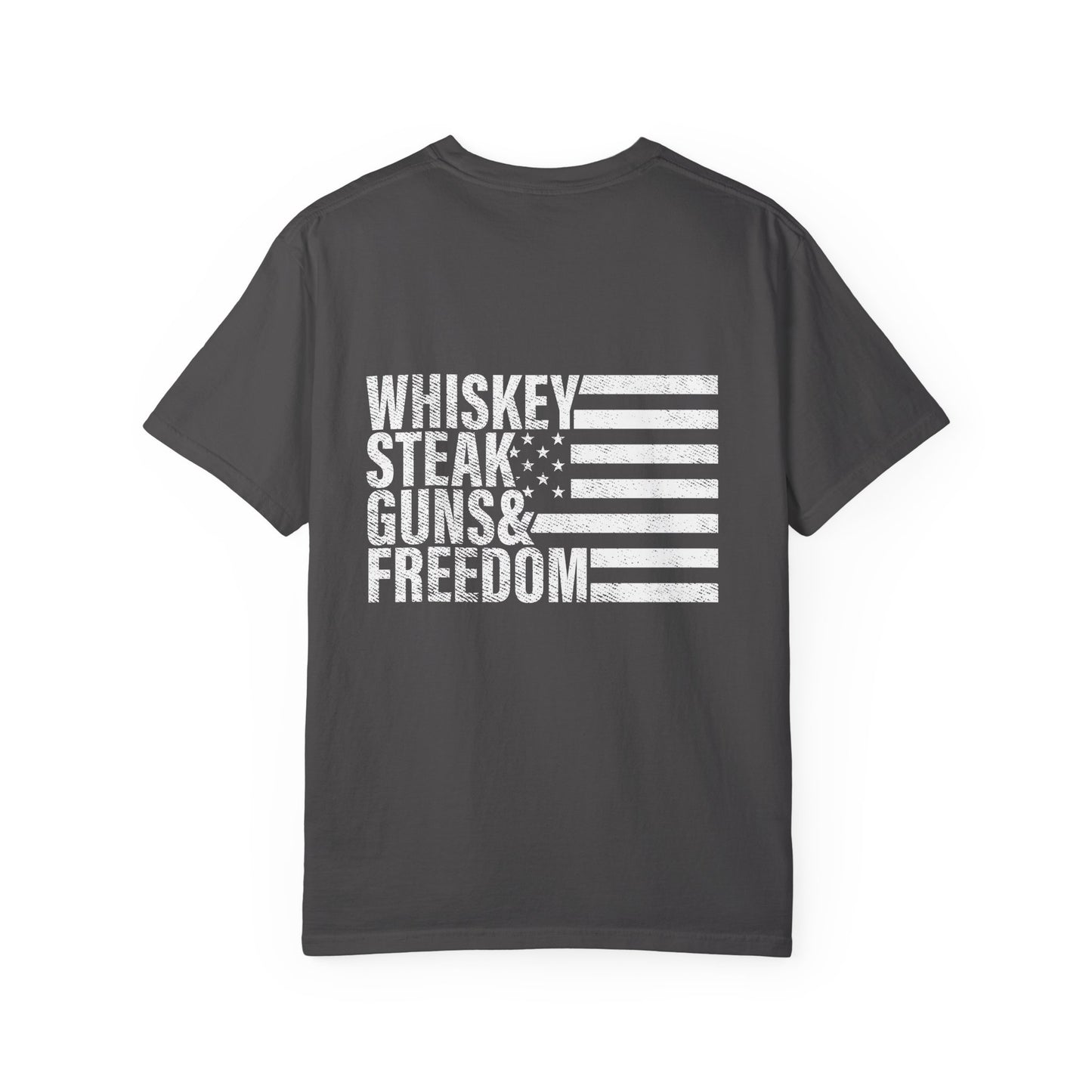 Whiskey, Steak, Guns & Freedom Men’s T-Shirt