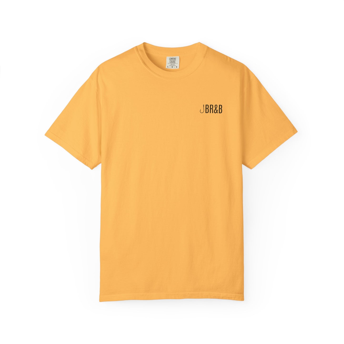 Trout Fishing Graphic T‑Shirt — Vintage Fly Rod & Hook Design