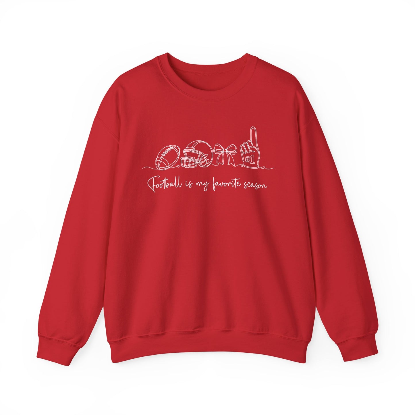 Football Is My Favorite Season Crewneck Sweatshirt