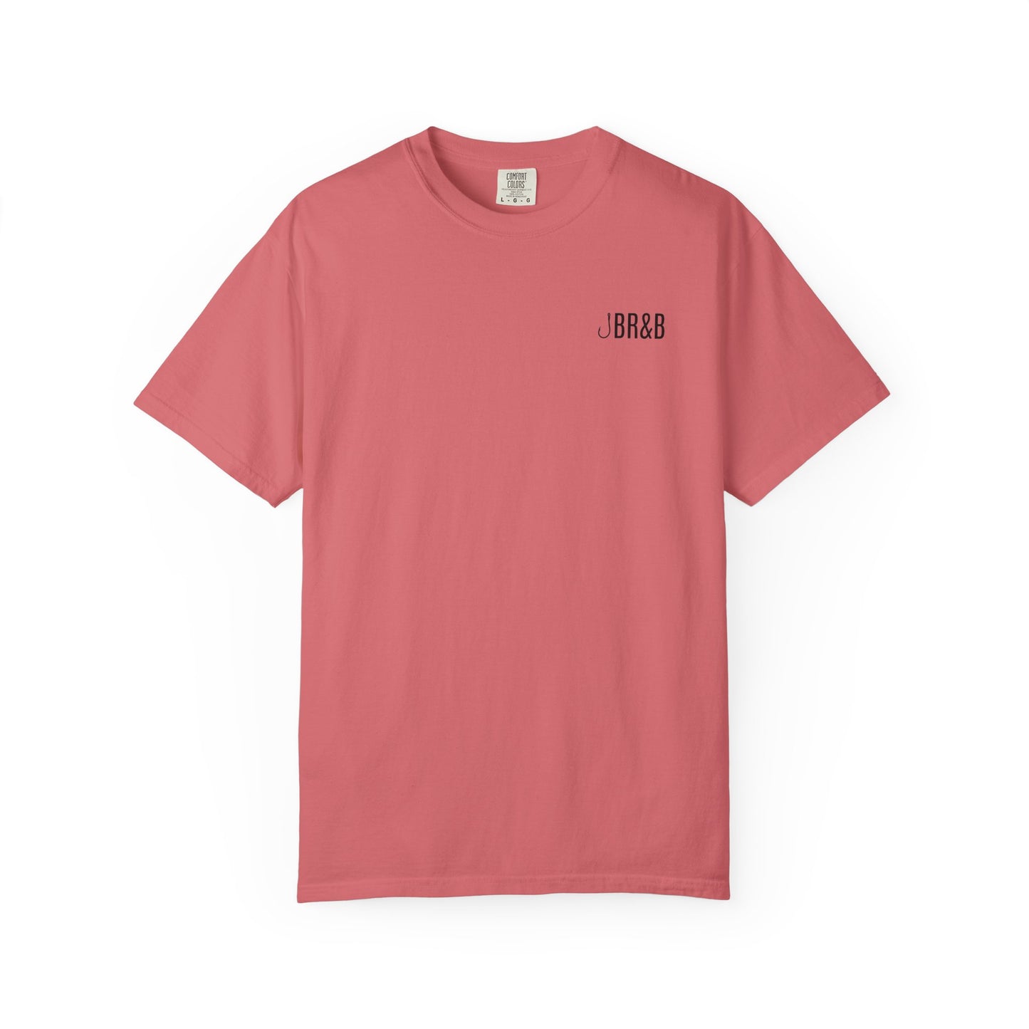 Trout Fishing Graphic T‑Shirt — Vintage Fly Rod & Hook Design
