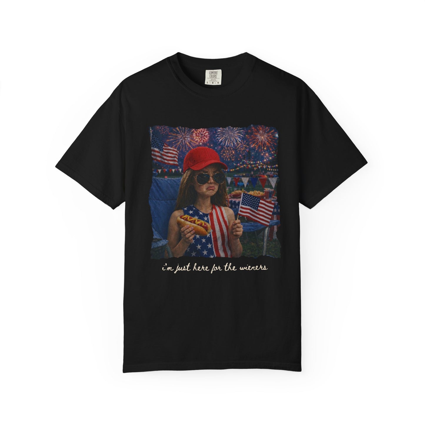 🌭🇺🇸 I’m Just Here For The Wieners Tee