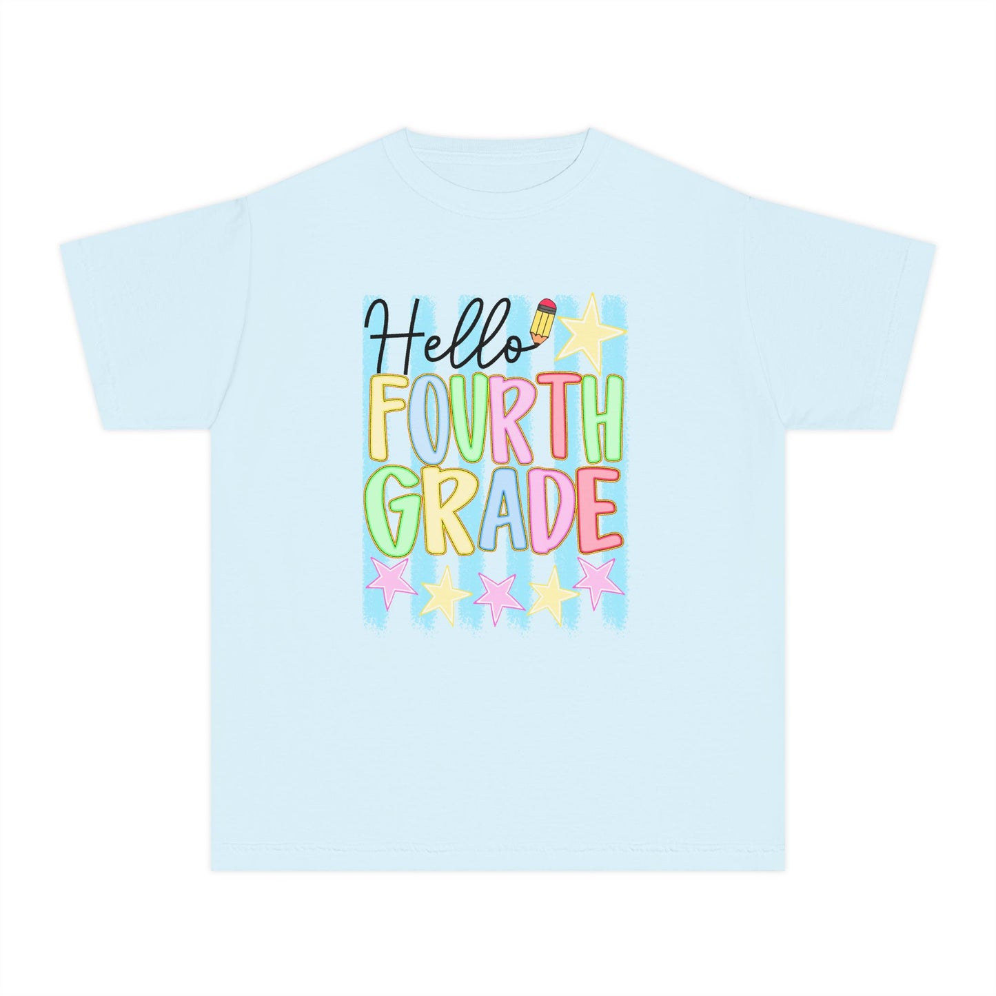 🌟📚 Hello Fourth Grade! Youth T‑Shirt