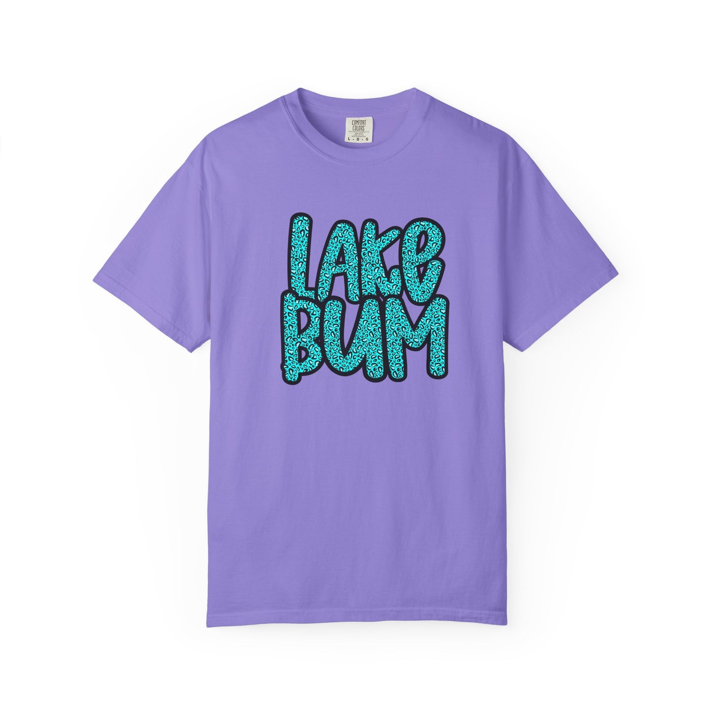 Lake Bum Graphic T-Shirt — Retro Teal Text Tee