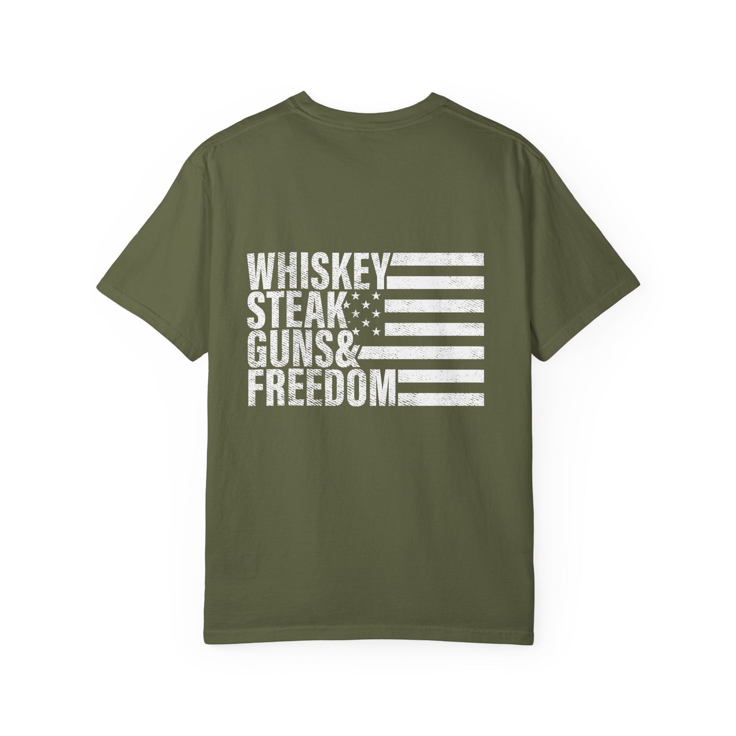 Whiskey, Steak, Guns & Freedom Men’s T-Shirt