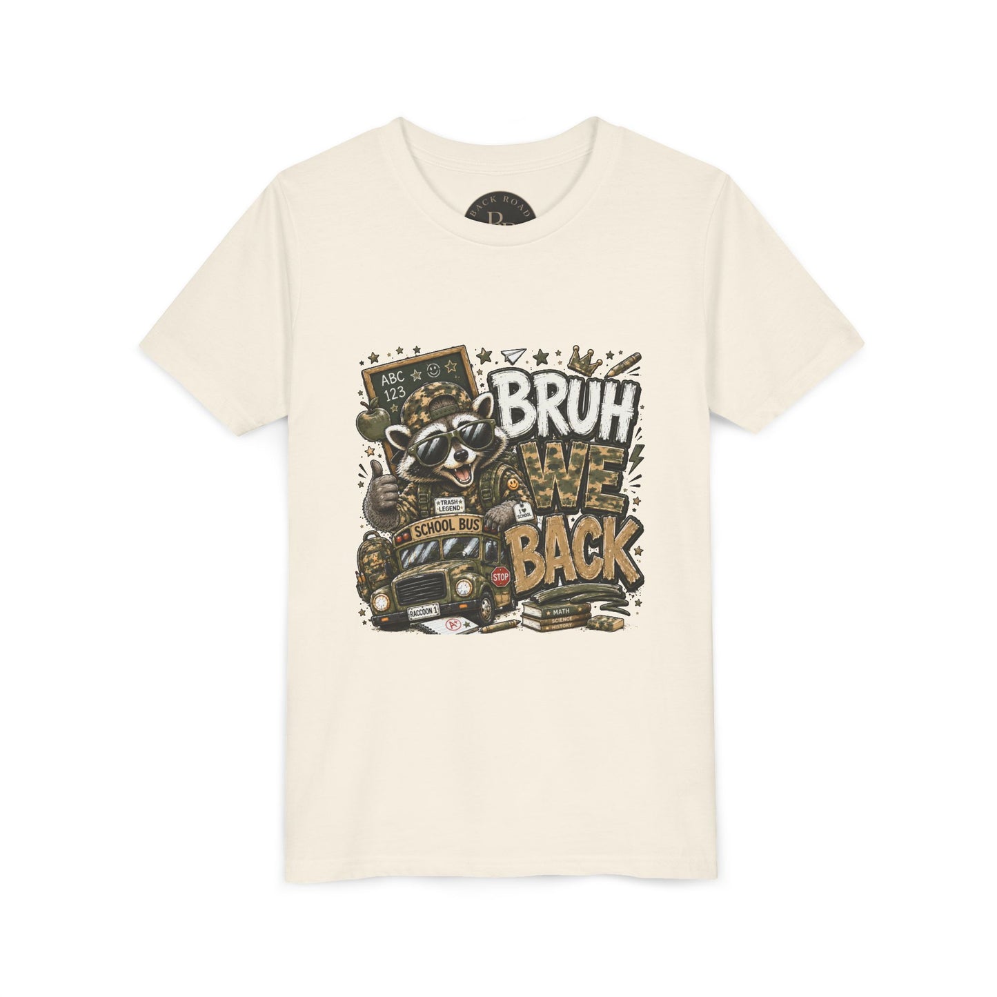 🦝 BRUH, WE BACK. 📚🚌 Youth Tee
