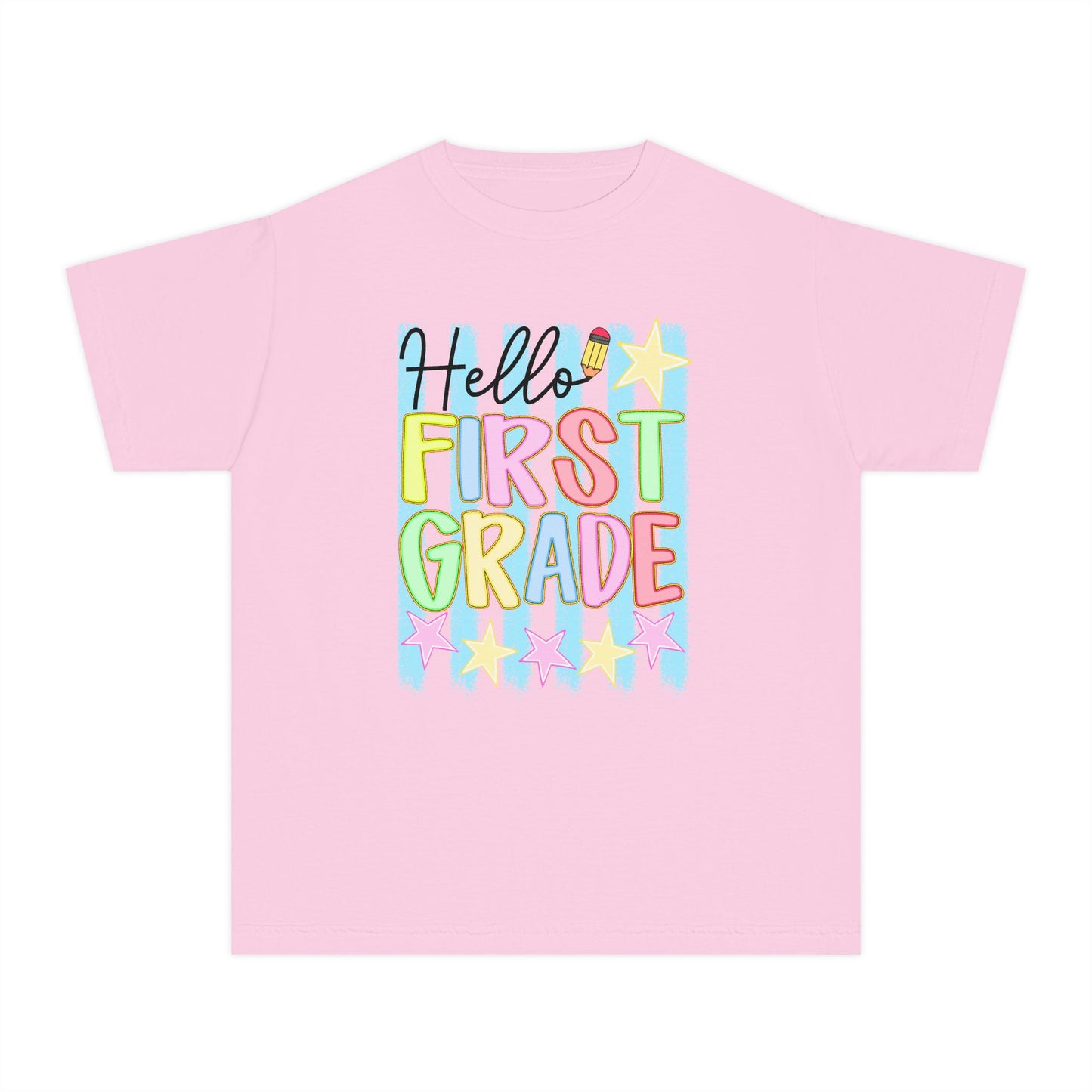 🌟📚 Hello First Grade! -Back-to-School Tee