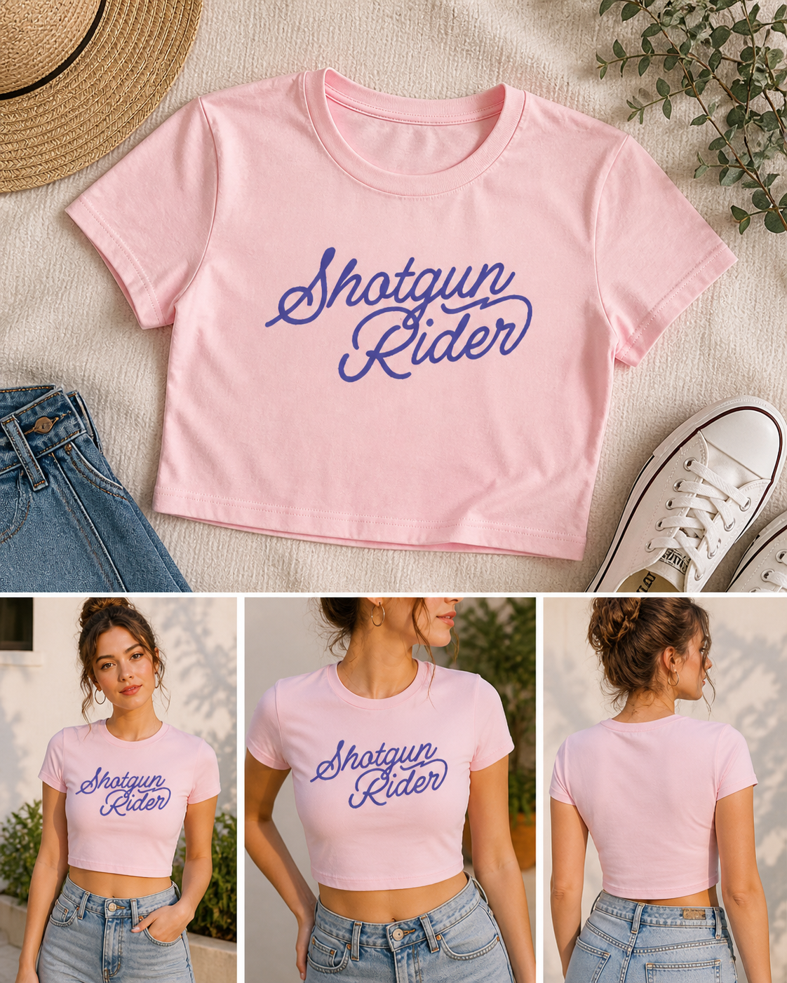 Shotgun Rider Women's Crop Tee
