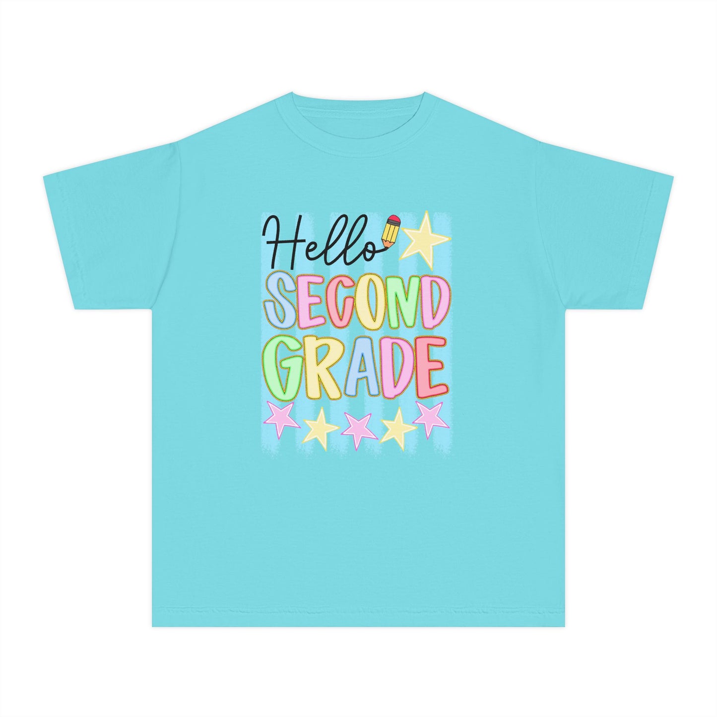 🌟📚 Hello Second Grade! T-Shirt — Bright Back-to-School