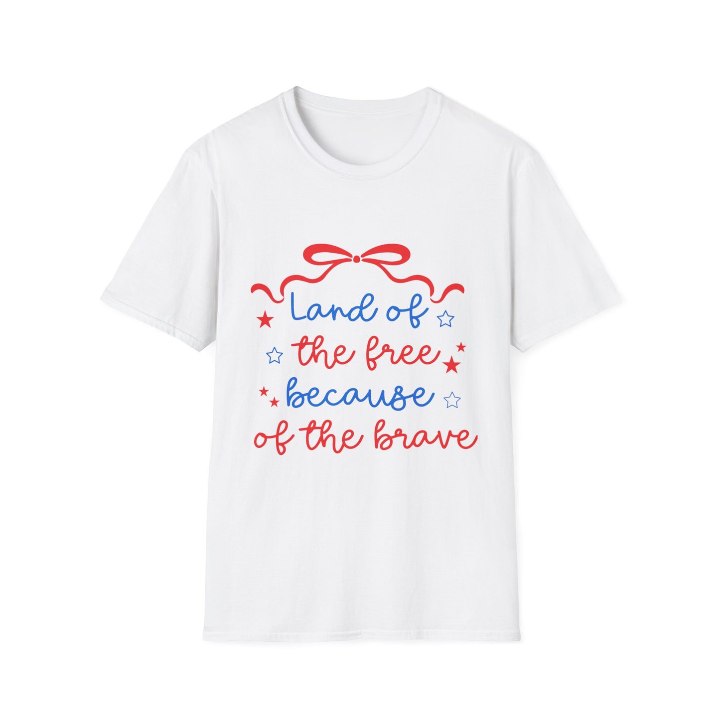 Ladies "Land of the Free Because of the Brave" 4th of July T-Shirt