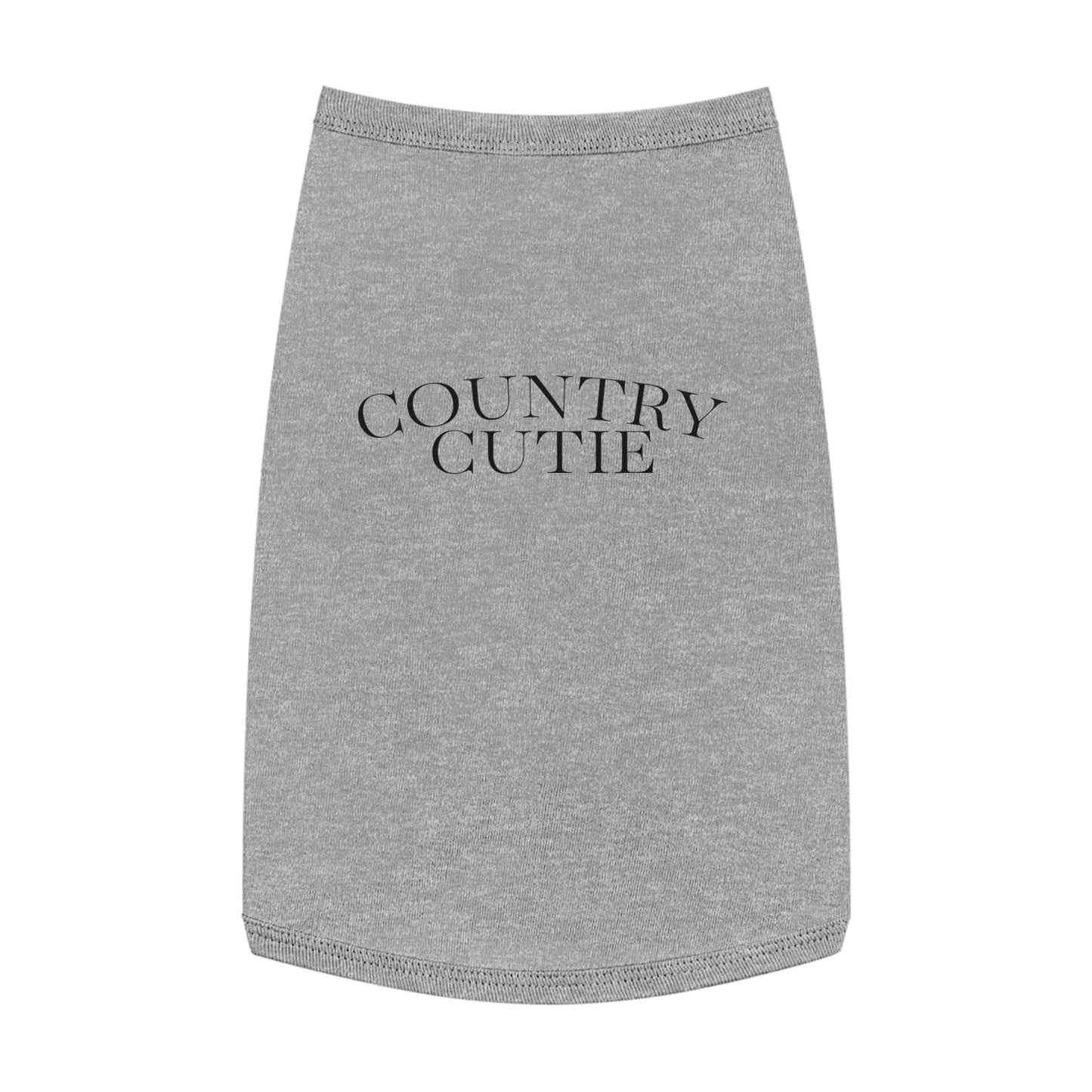 Country Cutie Pet Tank Top — Grey Dog/Cat Tee