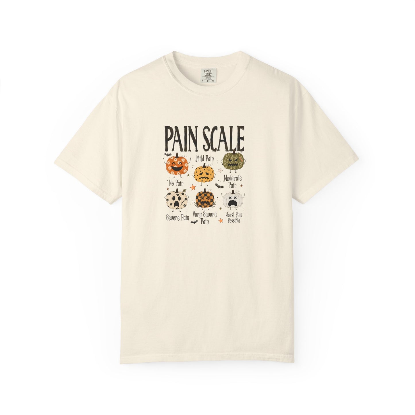 T-Shirt — Halloween 'Pain Scale' Pumpkin Graphic Tee