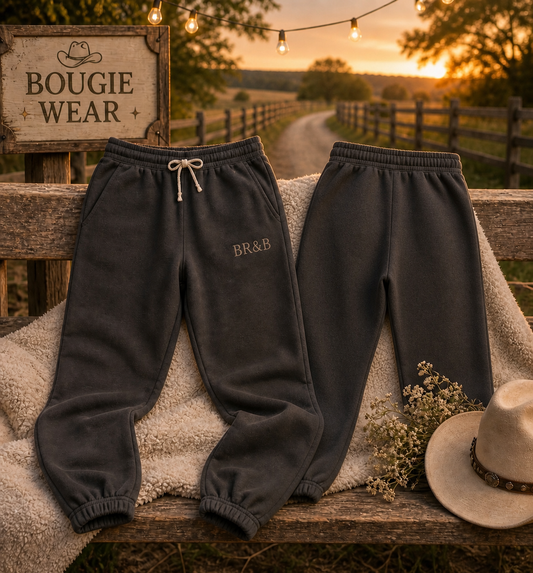 Back Road & Bougie Sweatpants 🌾🖤  Cozy Comfort with Country Soul