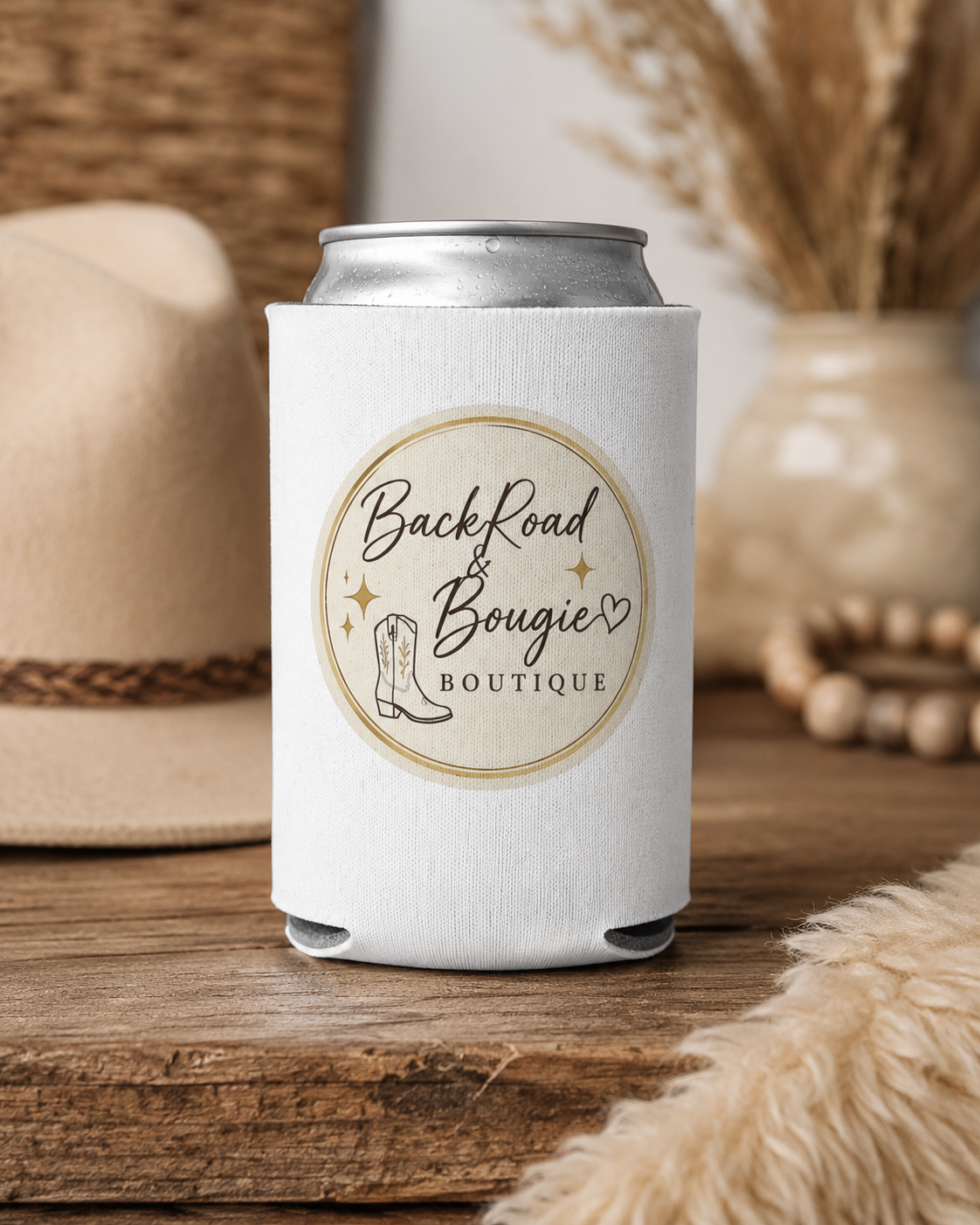BackRoad & Bougie Can Cooler — Western Cowgirl Boutique Drink Koozie