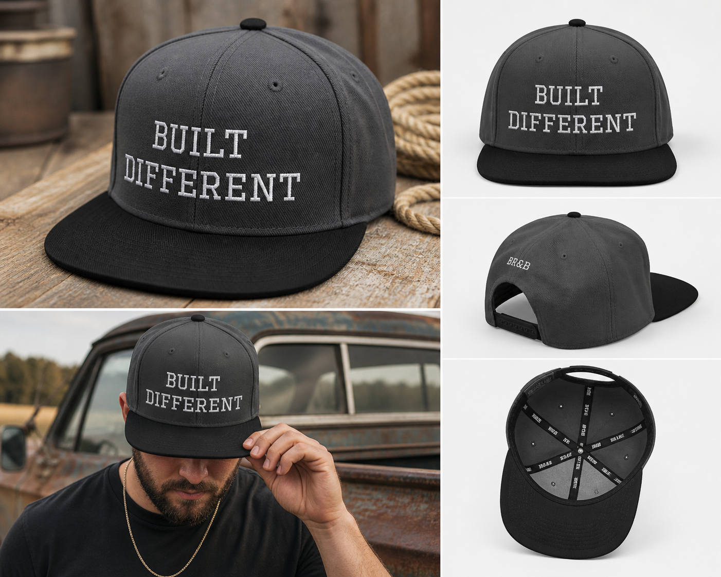 Built Different Men’s Snapback Hat