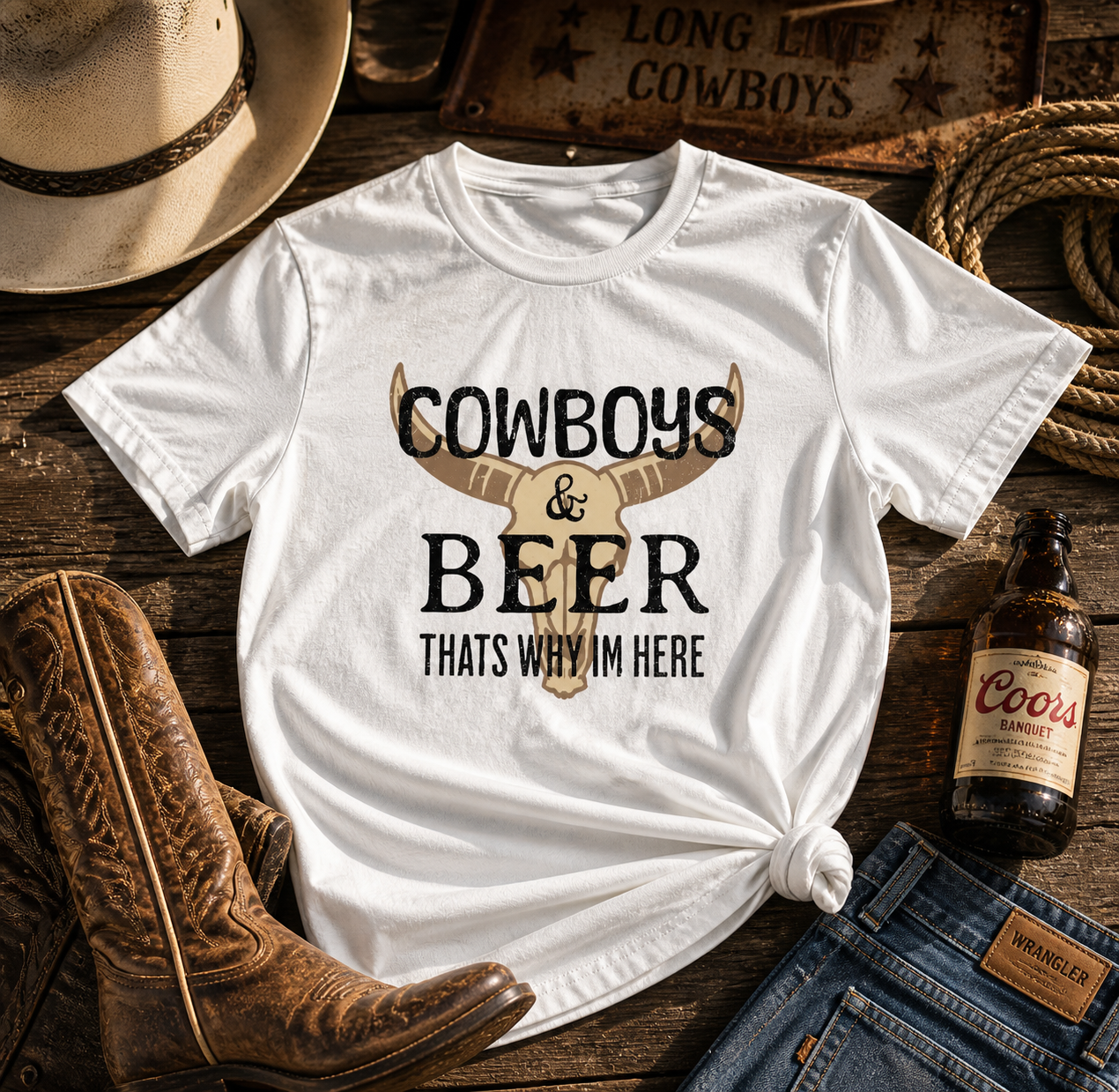 Cowboys & Beer Tee