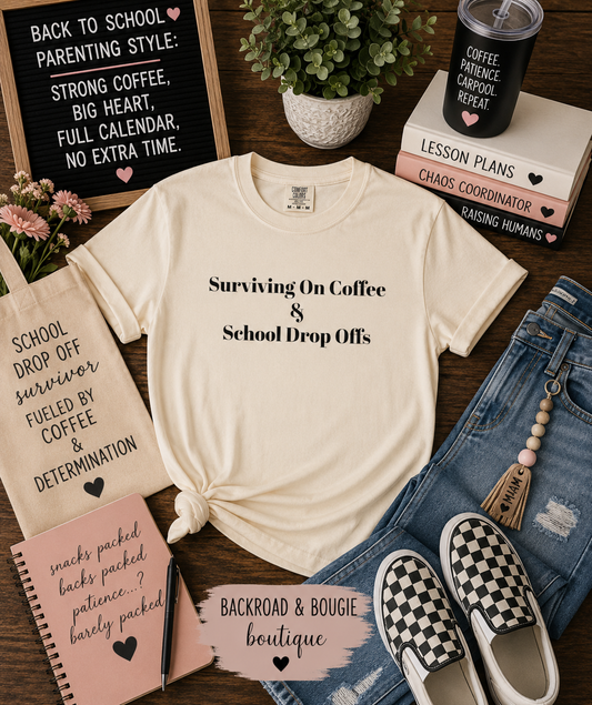 ☕🚌 Surviving on Coffee & School Drop-Offs