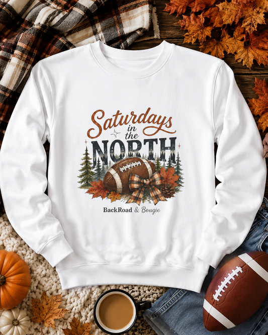 Saturdays in the North Sweatshirt — Vintage Football Fall Crewneck