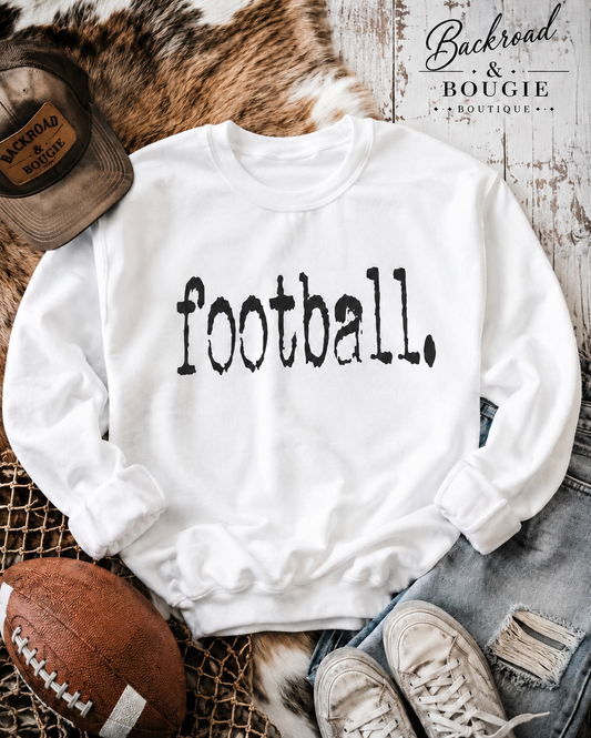 Football. Champion Sweatshirt — Vintage Typewriter Football Crewneck