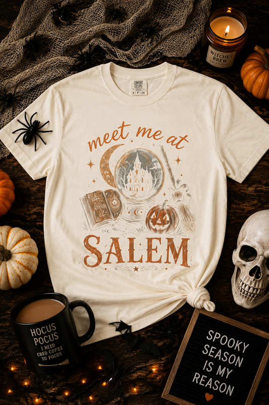 ✨ Meet Me at Salem ✨ Vintage Style Halloween T-shirt
