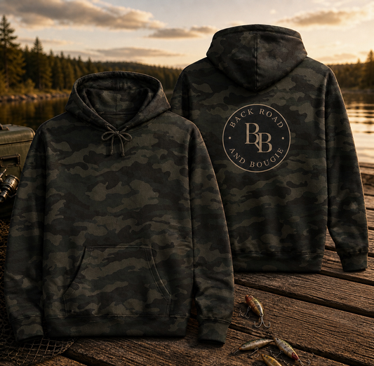 Back Road & Bougie Hoodie 🌲🖤  Rugged Outdoors Meets Everyday Comfort