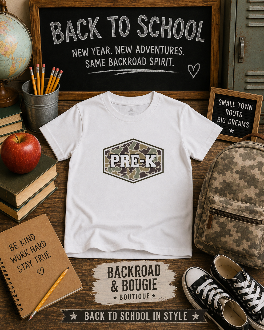 🎒🌾 PRE-K & Proud -Toddler Tee